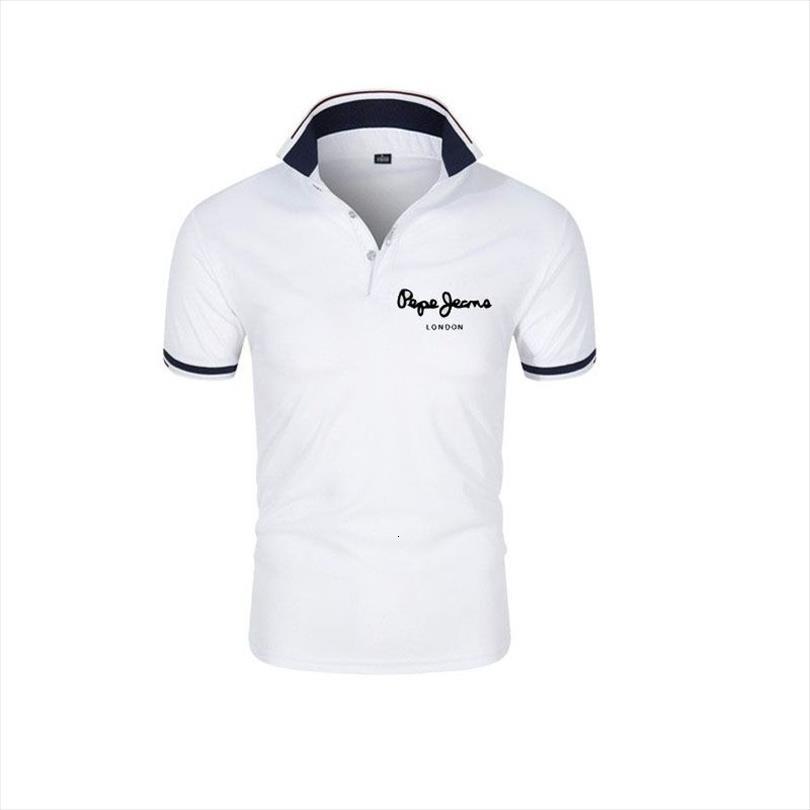 

short sleeve summer cool fashion men polos everyday all over, White;black