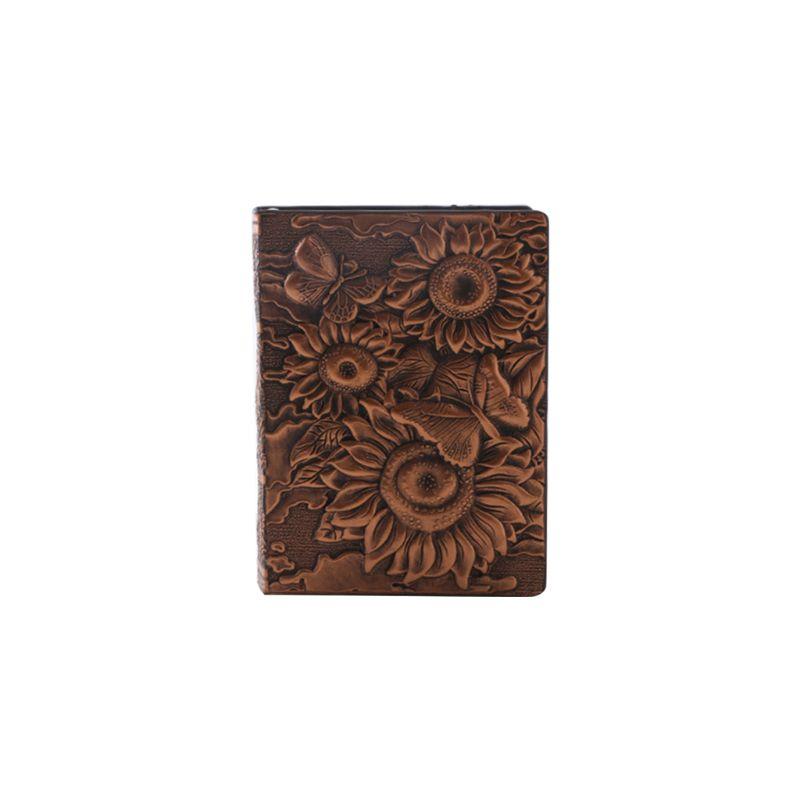 

Sunflower Embossed Notebook Journal Notepad Travel Diary Planner Business School Office Supplies X3UE Notepads, Purple;pink