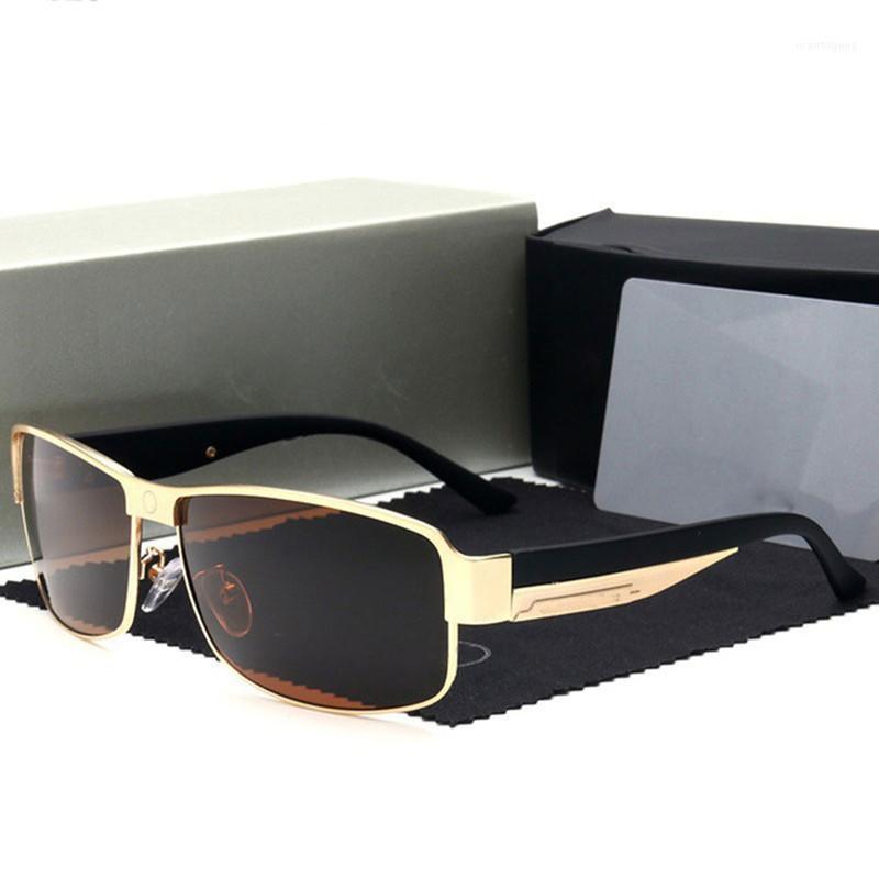 

Sunglasses 2021 Fashion Men Polarized Mercede Driving Mirrors Coating Points Frame Eyewear Male Sun Glasses UV400 7481