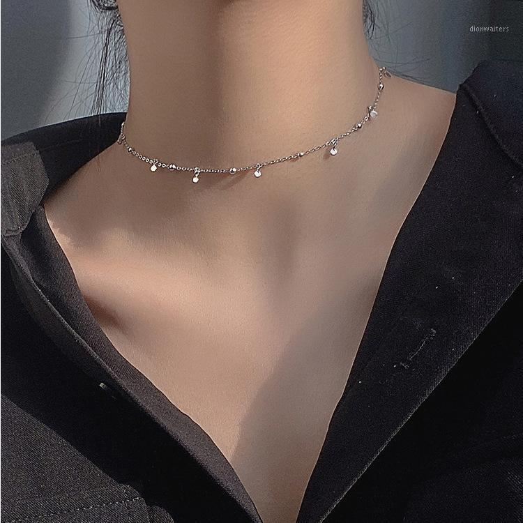 

KiK Trendy Jewelry Choker Necklace 2021 Design Silvery Plating Selling Chain For Party Gifts Chains