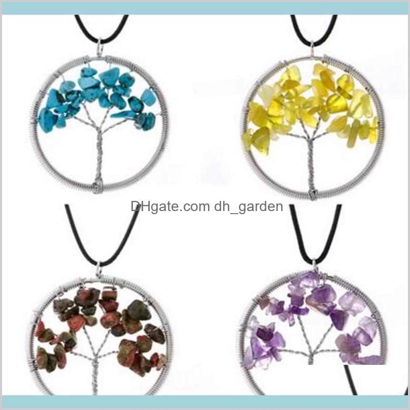 

Natural Of Life Necklace Crystal Stone Beads Wisdom Creative Handmade Women Jewelry Accessories Christmas Ekge7 Pw5Zm, Silver