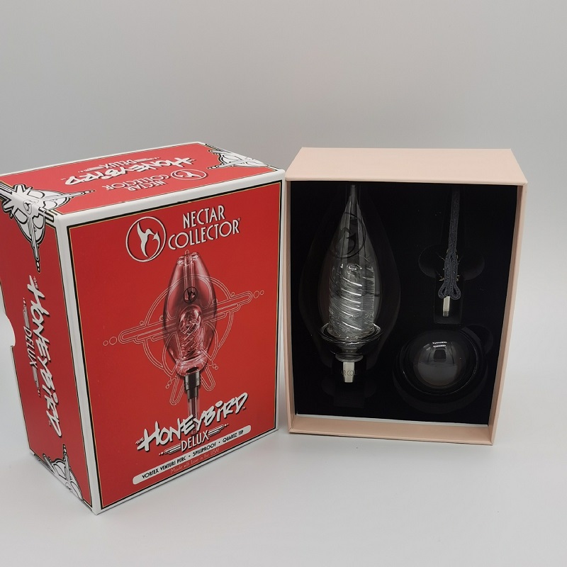 

Honeybird Delux Kits nectar collector Smoking Accessories with Quarzt Ceramic Titanium Tip Dab Rig Kit mini Glass Water Bongs