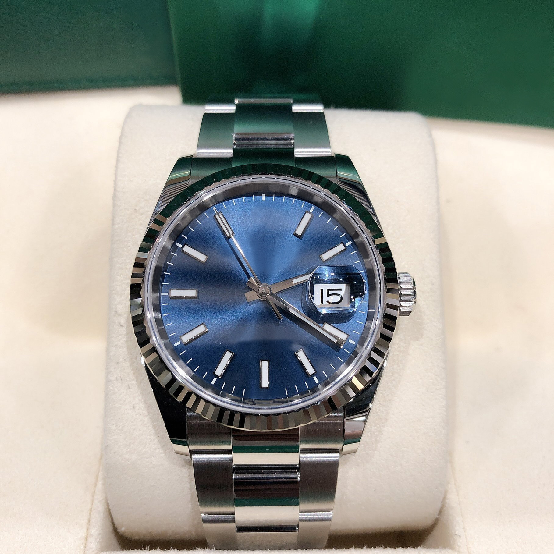 

AAA+ quality Mens Watches 36/41mm Automatic Movement Stainless Steel Watch sapphire Mechanical Wristwatches Luminous montre de luxe With Box, As shown