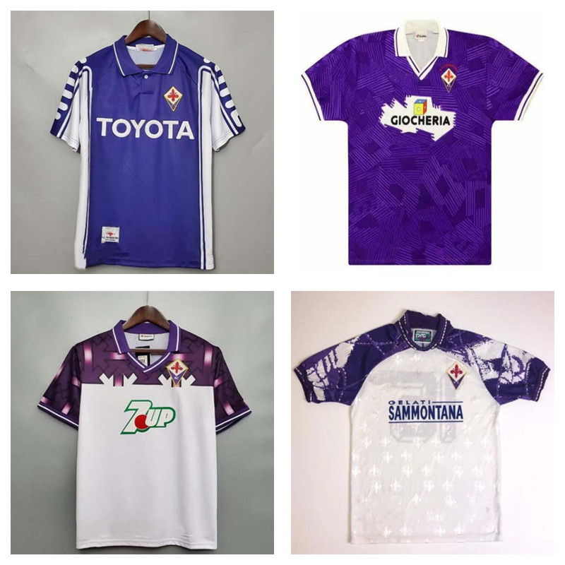 

Retro Soccer Jerseys Fiorentina 1998 1999 BATISTUTA 10 RUI COSTA 98 99 Home classic Football Shirt 2000 Camisas de Futebol 84 85 89 90 91 92, 1991-92
