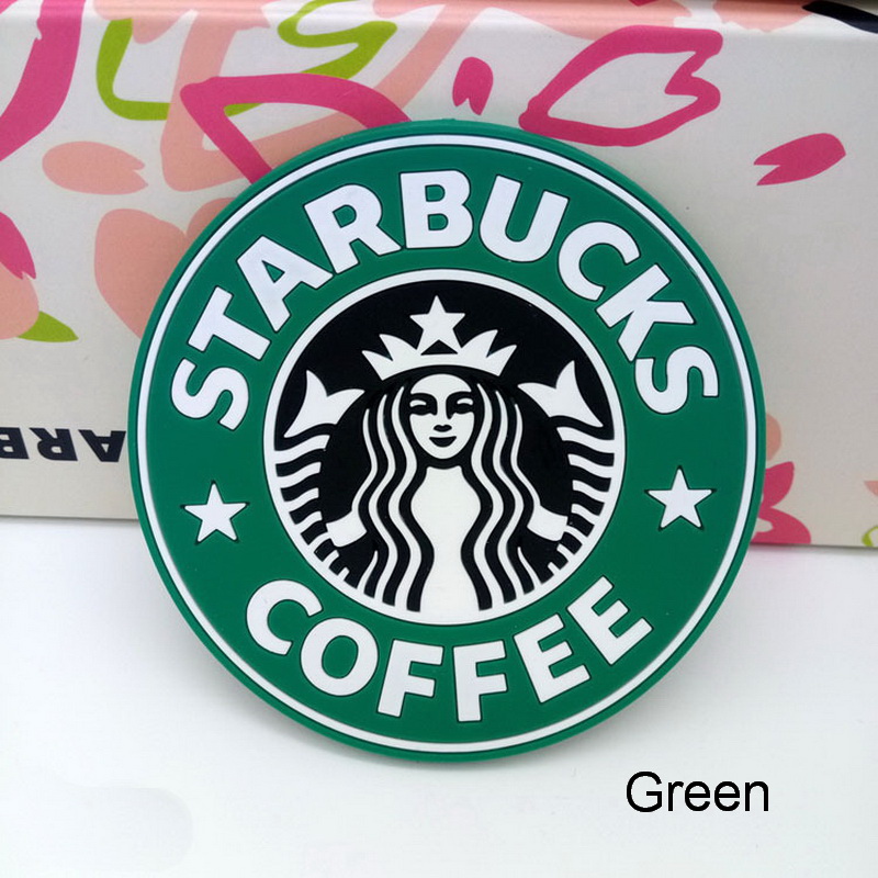 

DHL Shipping Free Starbucks old logo rubber silicone Anti Slip Cup Mat Mug Dish Bowl Placemat Coasters Base Kitchen Accessories Home Decor