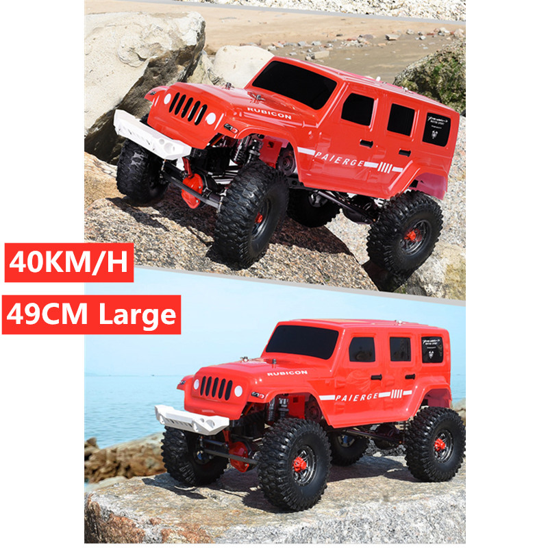

2.4G 4WD RC Racing Car 40KM/H 46CM Large Size Metal Remote Control Car Off Load Climbing Crawel RC Vehical Shock Absorber Gifts