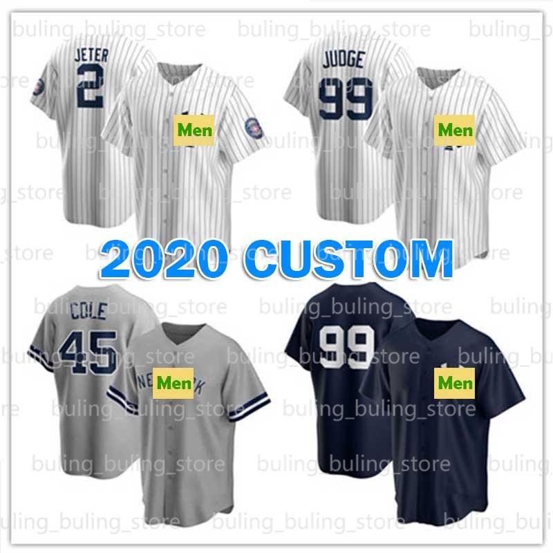 

45 Gerrit Cole Jerseys Yankees 99 Aaron Judge 2 Derek Jeter 2020 Custom 25 Gleyber Torres 27 Giancarlo Stanton 24 Gary Sanchez Baseball, Black