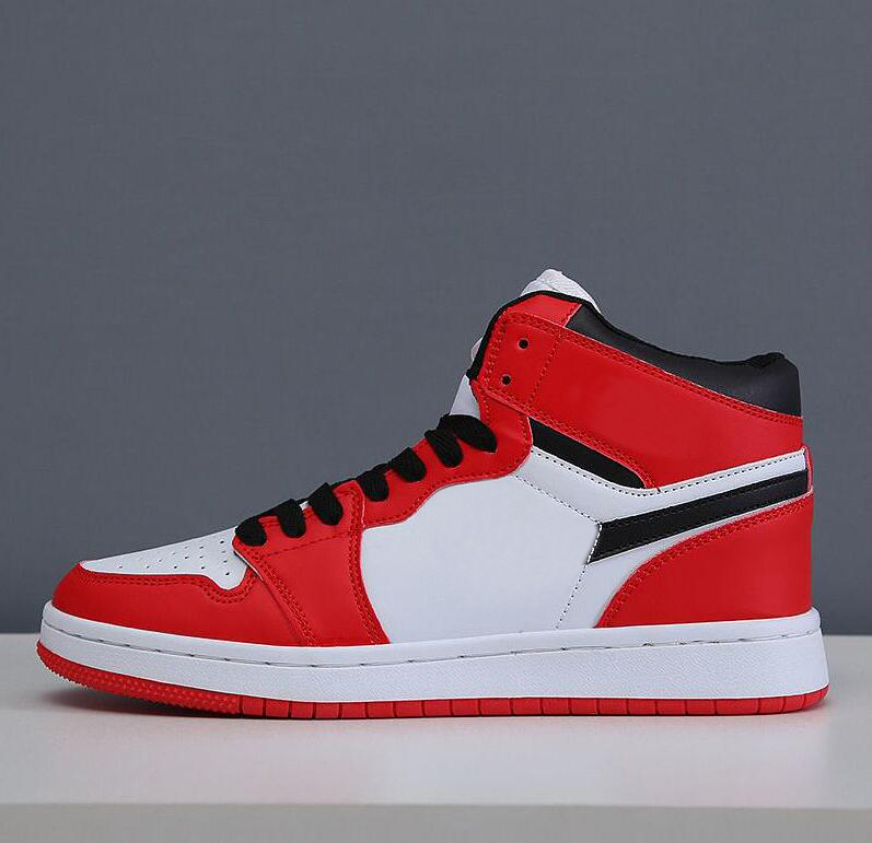 

Dress Shoes Jumpman 1 High Men Women Retro High OG Chicago 555088-101, Red