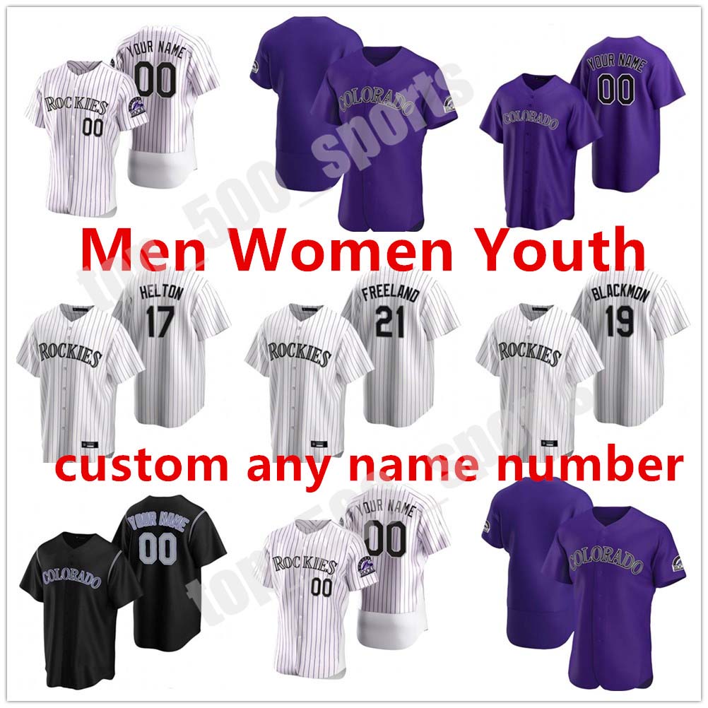 

Custom 2021 Raimel Tapia Jersey Vinny Castilla Larry Walker Yonathan Daza Pat Valaika Bret Boswell Chris Owings Baseball Jerseys, Colour 10