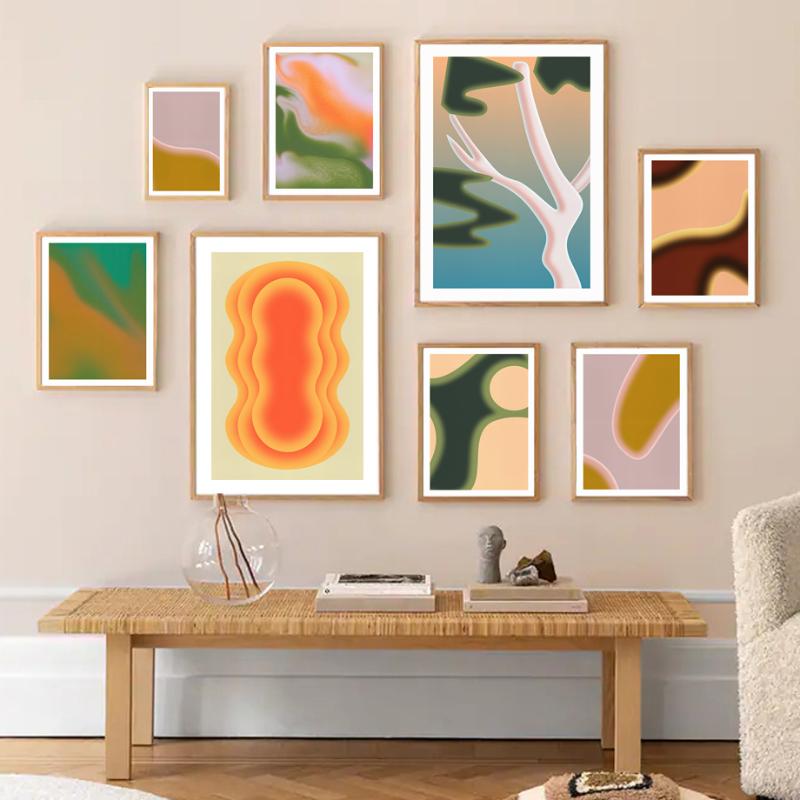 

Paintings Colorful Geometry Aesthetics Abstract Wall Art Print Canvas Painting Scandinavia Nordic Poster Decor Pictures For Living Room