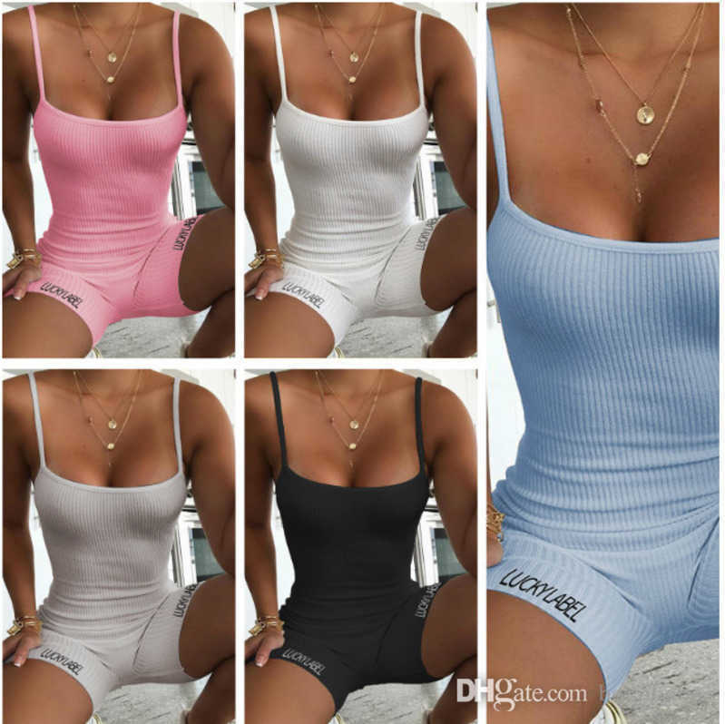 

Women Jumpsuits Designer Cause Slim Bodysuit Nightclub Fashion Letter Printed Zippers Female Yoga Shorts Pants Ladies Rompers 8610, C1-c5;mix or remarks