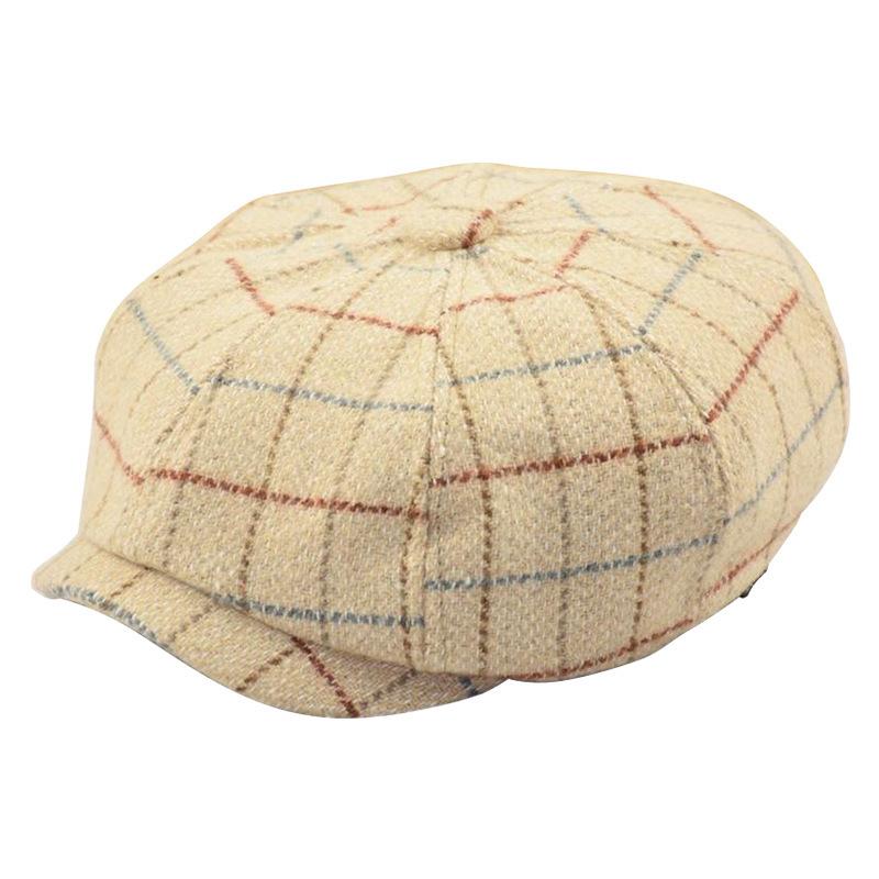 

Berets Male Autumn And Winter Felt Large Sizes Octagonal Big Head Man Beret Hat Plus Wool Sboy Caps 57-59cm 60-61cm, Brown
