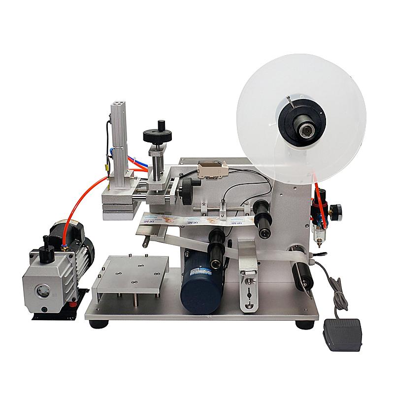 

Power Tool Sets LT-60 Semi Automatic Pneumatic Flat Labeling Machine Bottle Device With Vacuum Pump 220V 110V