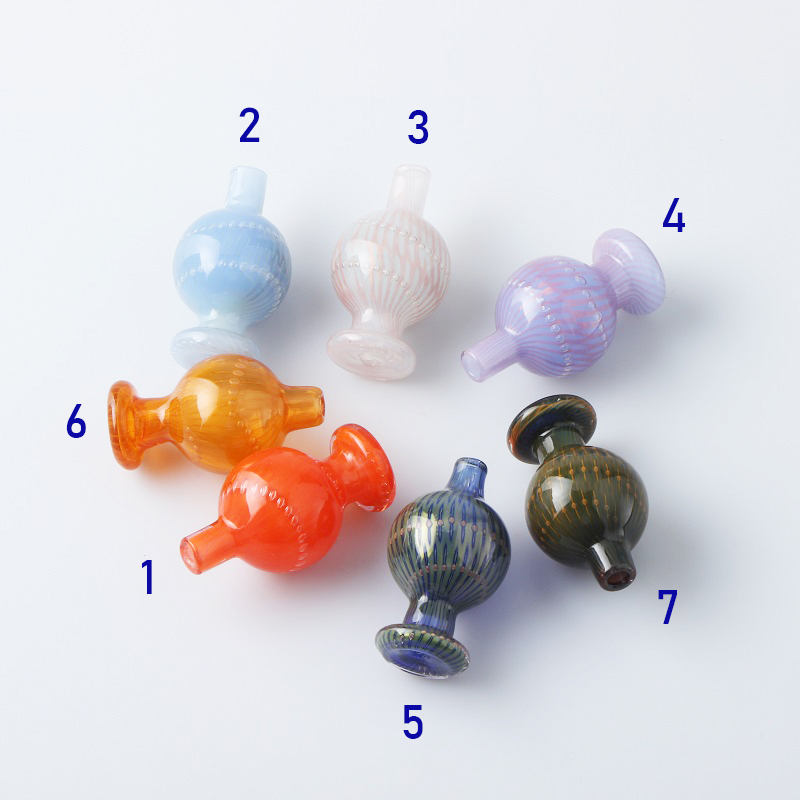 

Smoking Accessories US Colors Portable Glass Bubble Carb Cap For 25mm Quartz Banger Nails