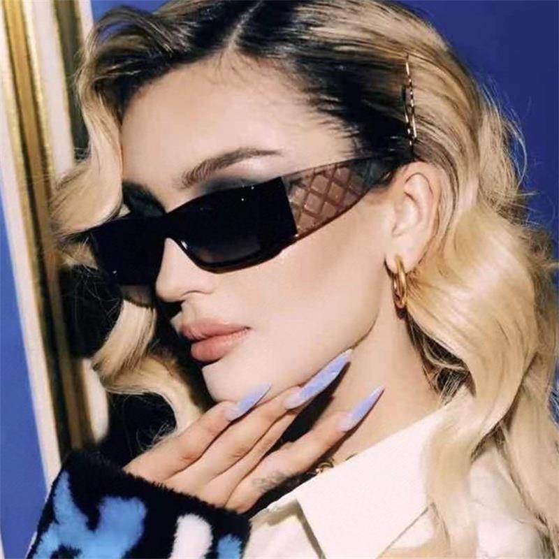 

Outdoor Eyewear Gorgeous Retro Rectangle Sunglasses Black Yellow Shades For Women Summer Fashion Square Sun Glasses UV400 Small Frame Okular