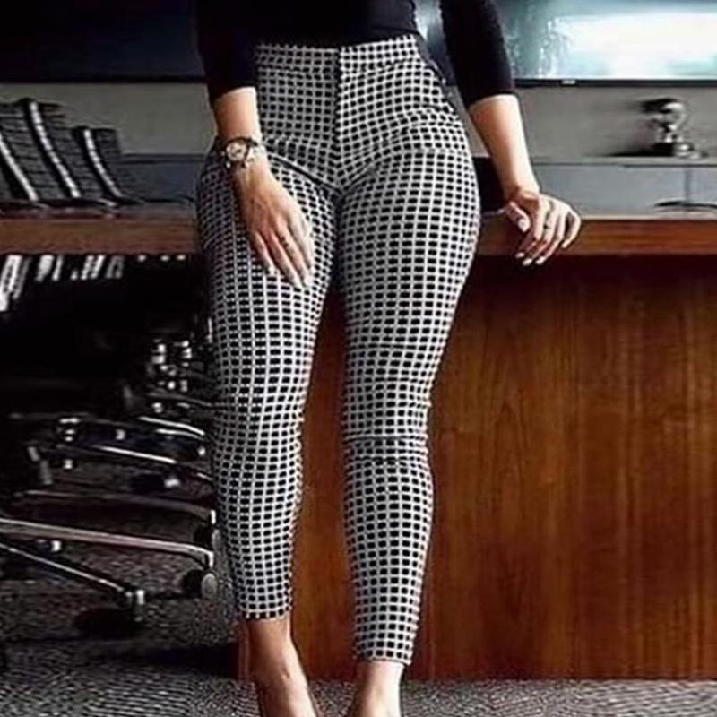 

Women' Pants & Capris Mandylandy Printed Leggings Women High Waist Skinny Pencil Bottom Fashion Causal Streetwear Trousers, Black