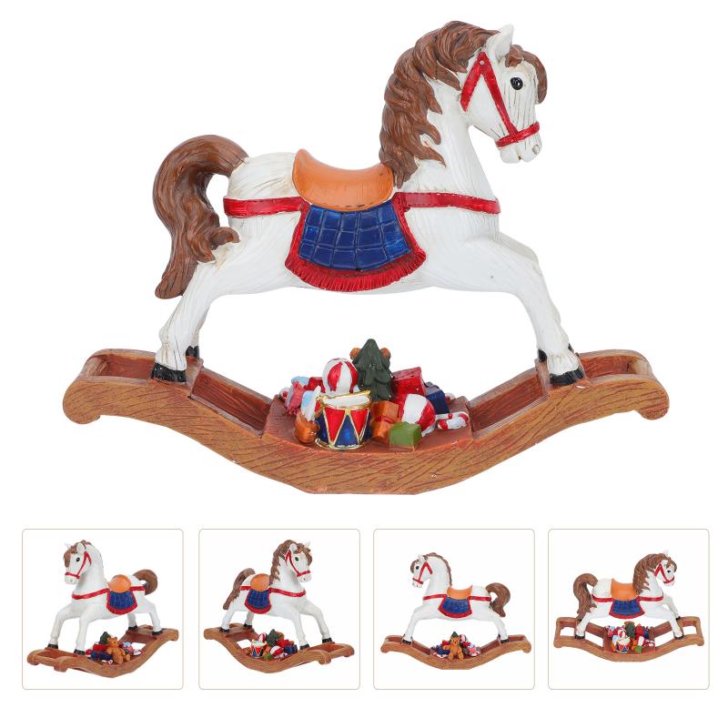 

Christmas Decorations 1Pc Hobbyhorse Modelling Adornment Resin Decor Desktop