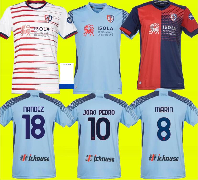 

2021 2022 Cagliari Calcio Soccer Jersey Simeone Rog 21 22 JOAO PEDRO Maglie da Calcio home away third SIMEONE Football Shirt, Purple