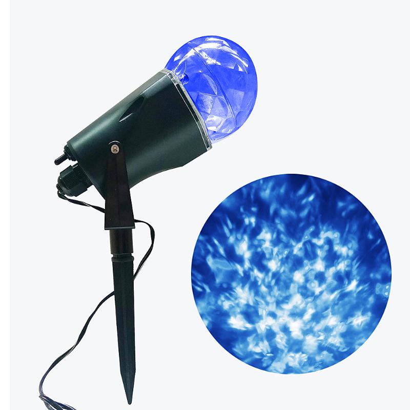 

Lawn Lamps 3W Blue + Warm White Flame Spotlight Two-colors Changeable LED Light Suitable For Indoor Outdoor Holiday Garden Park Decoration