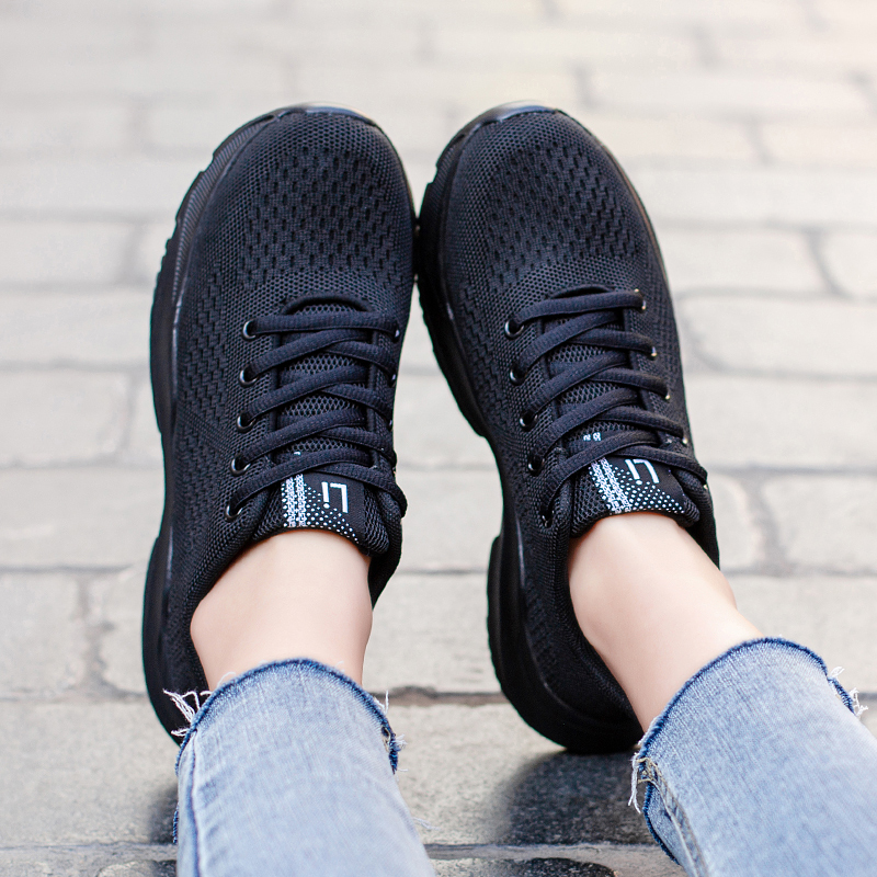 

2021 Arrival Fly womens running shoes lightweight casual black white pink mesh ladies women sports sneakers trainers outdoor jogging walking size 36-40, A2