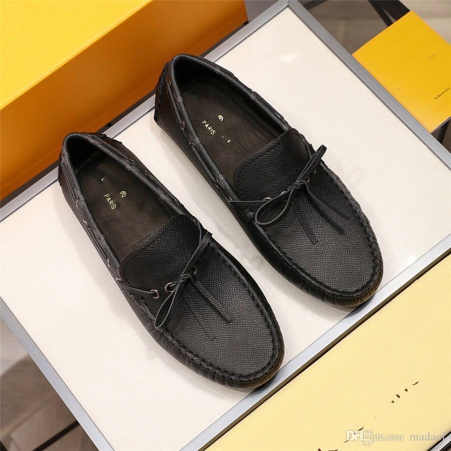 

LUXURY MENS LOAFERS SHOE DESIGNER GENUINE LEATHER Weave Prints Brogue Buckle Strap MEN CASUAL SHOES Formal Dress Wedding SHOESs for Male 22, #01