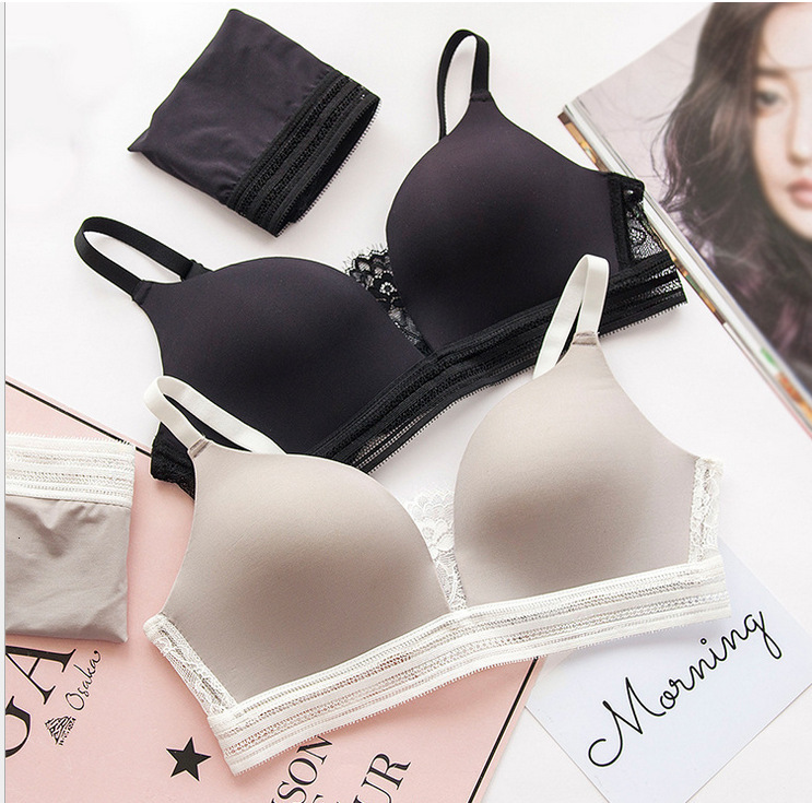 

bras sets q9055# qianzhiye lace lingerie deep v gathered adjustable bra suit, Red;black