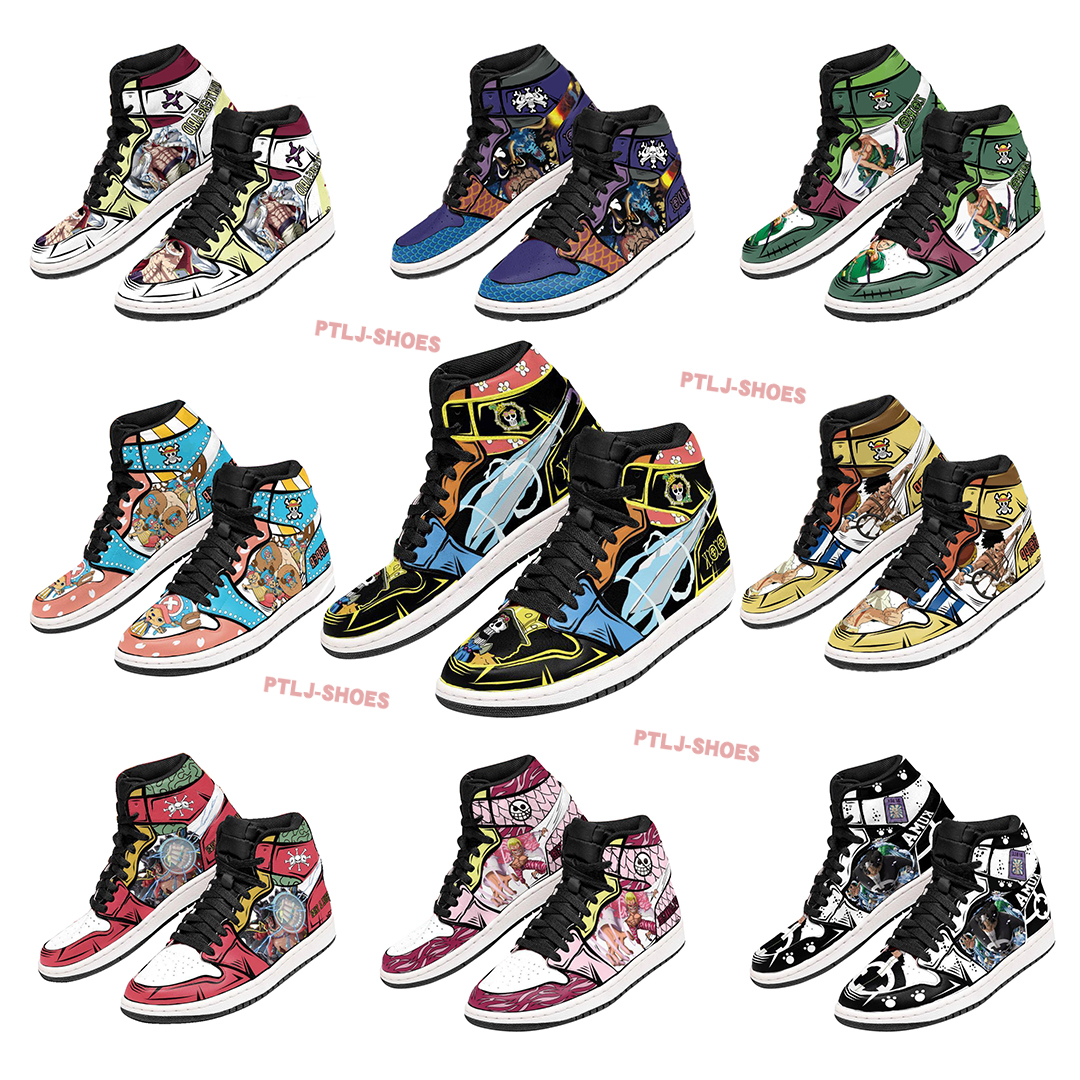 

Anime Sports Shoes Sneaker Classic One 1S Piece Custom Made Shoes DIY JPN luffy Sneakers For Men Women Running Fashion Basketball Shoe Customized