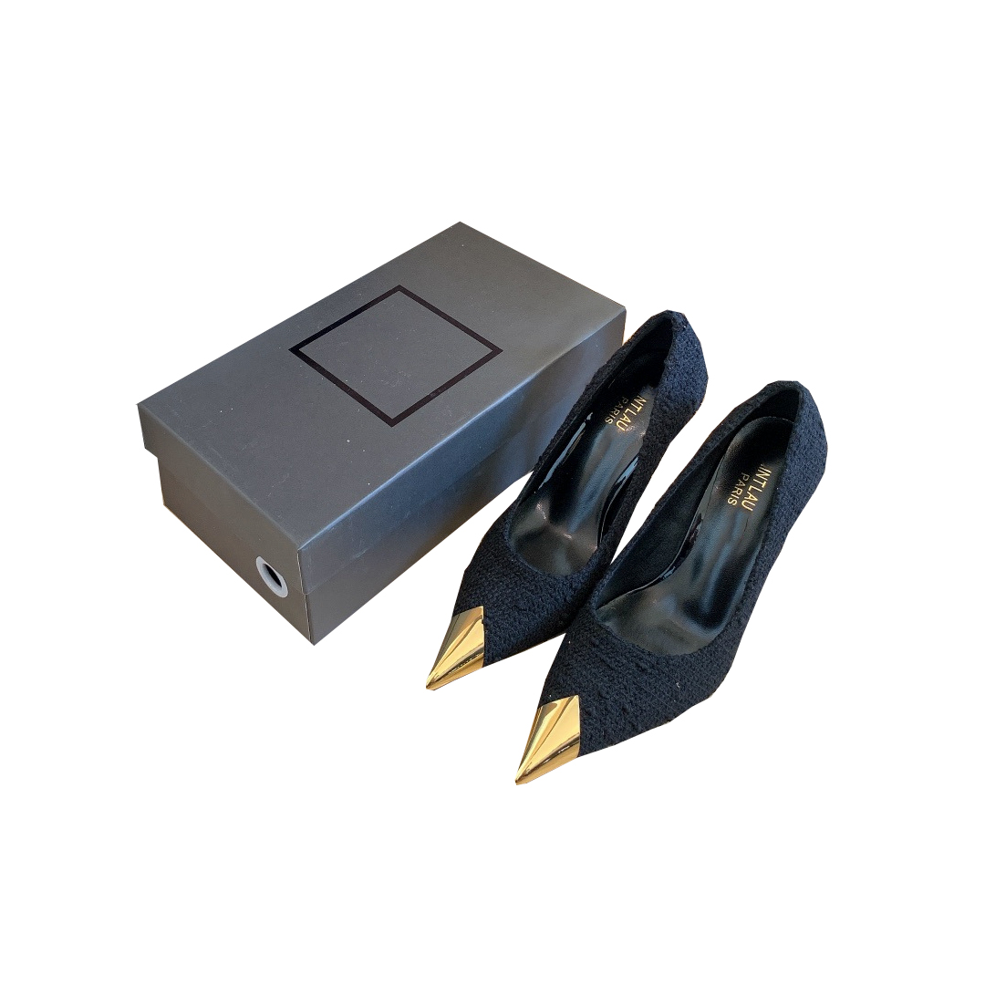 

2022 New Spring Fashion Women Slingback Shoes Sandals Elegant Pointed Toe Slip On Mules Thin Low Heel Dress Outdoor Shoes size 35 - 40, Br7