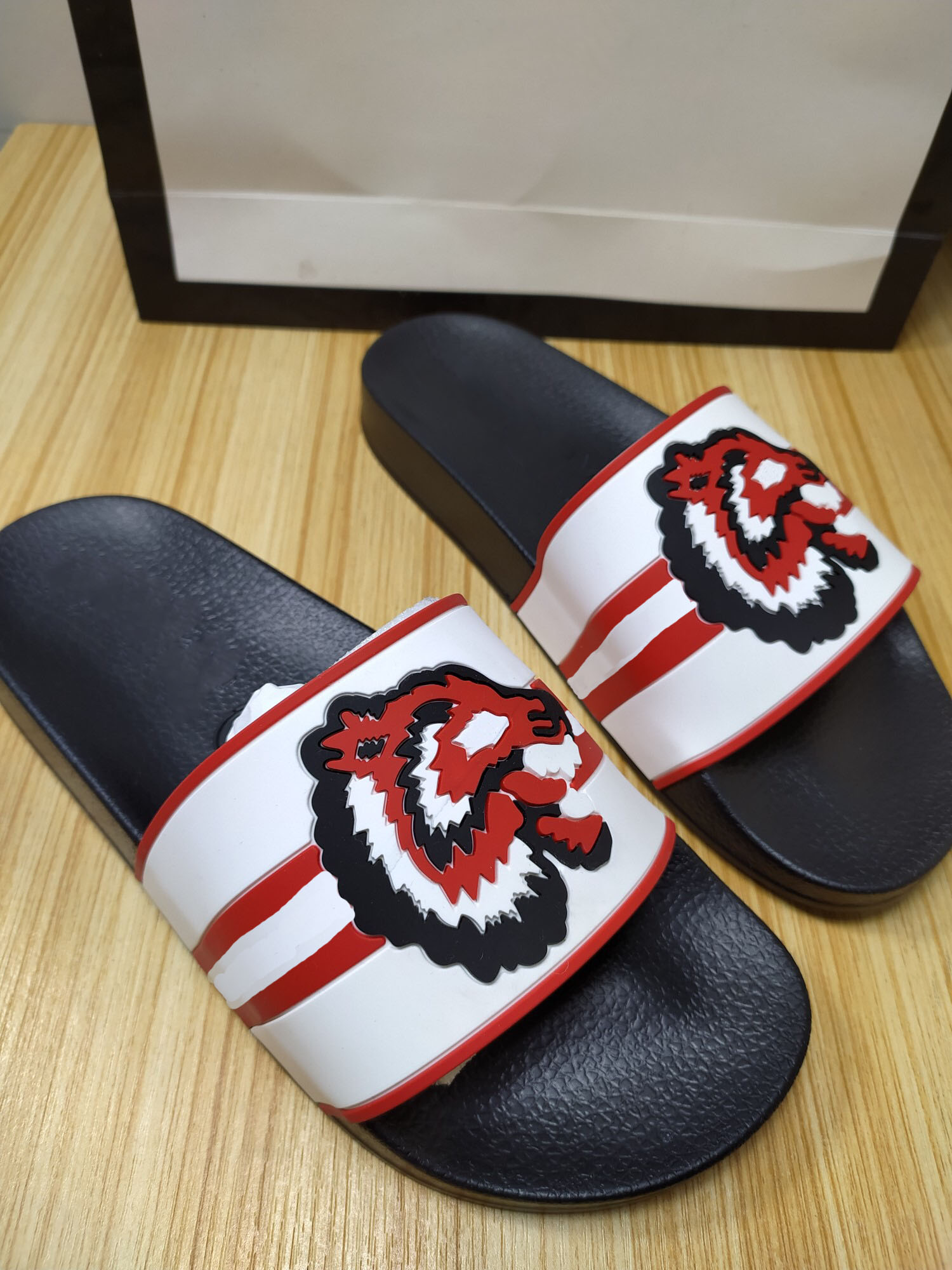 

Slippers Mens Womens Flip Flop Summer Rubber Top Quality Beach Slide ScuffsIndoor Shoes Size EUR 35-46, 19#