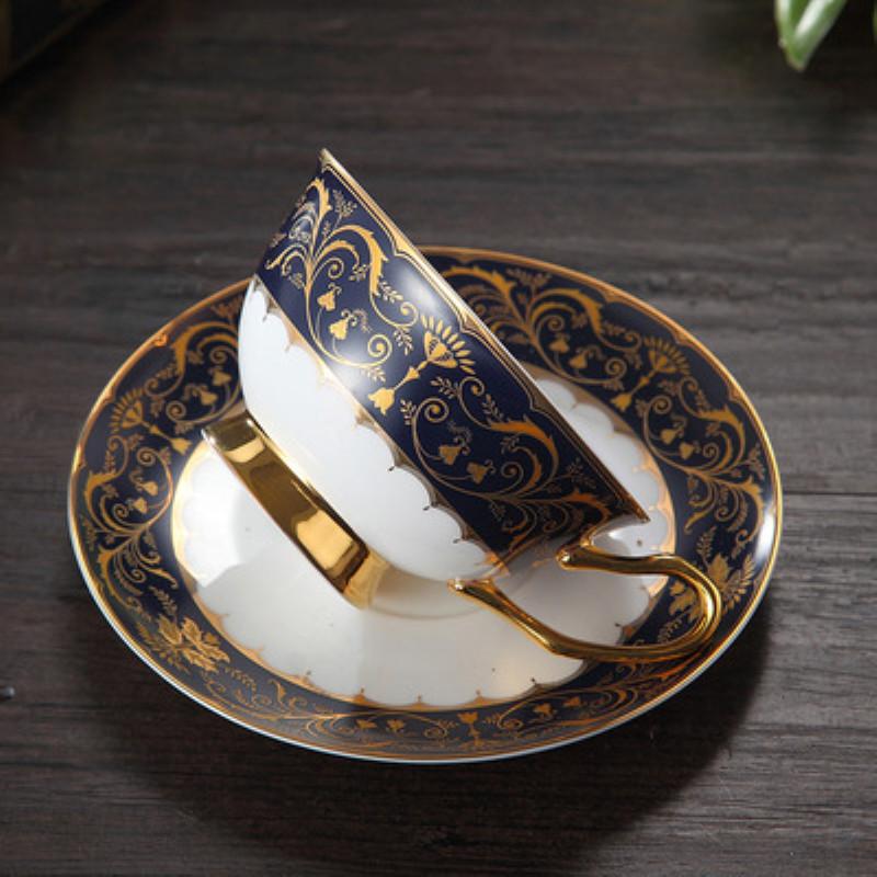 

Cups & Saucers Bone China Coffee Cup Creative European Tea Set And Saucer Home Party Afternoon Teacup Porcelain