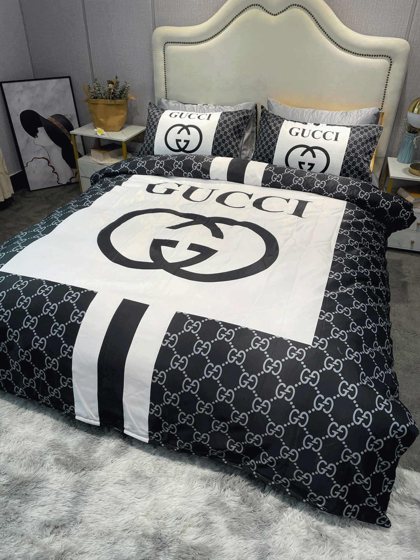 

Designer 4pcs Bedding Sets Silk Woven  King Size European Style Quilt Cover Pillow Cases Bed Sheet Duvet Comforter Covers, 14