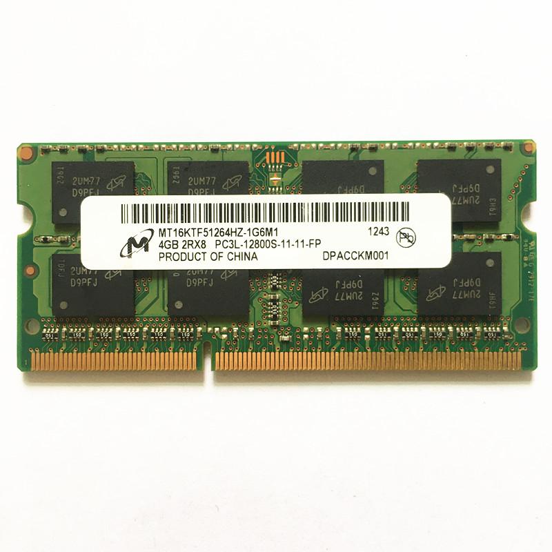 

RAMs Micron Ddr3 4gb 1600mhz Laptop Memory 2Rx8 PC3L-12800S-11 1600