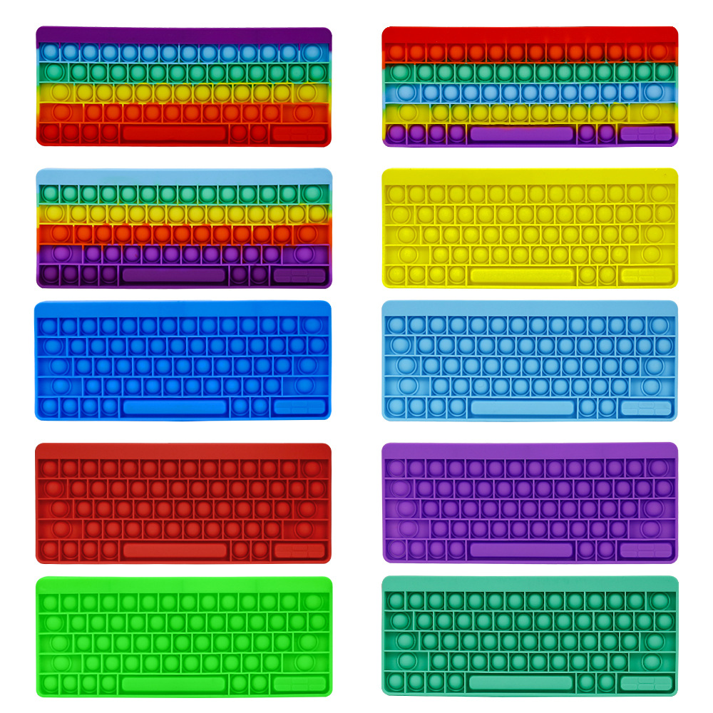 

Big Size Keyboard Push Bubble Fidget Toys Sensory Bubbles Autism Special Needs Office Workers Anxiety to Reduce Stress Squeeze Board Game