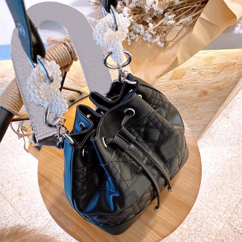 

Fashion Women Drawstring Luxury Designer Bucket Bag High Quality Handbag Leather Shoulder Bag Artwork Purse Wallet Coin Holder Crossbody