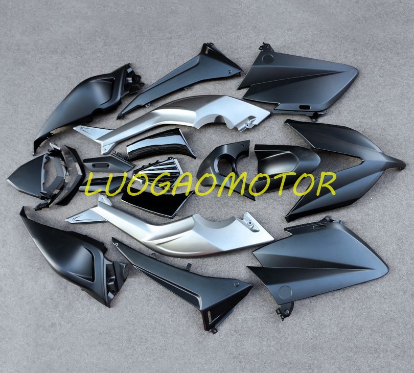 

Injection Free Custom Complete Fairings kit For YAMAHA TMAX530 15 Cowling 16 Fairing kits TMAX 530 2015-2016 Bodywork ABS Plastic Silver Black Motorcycle