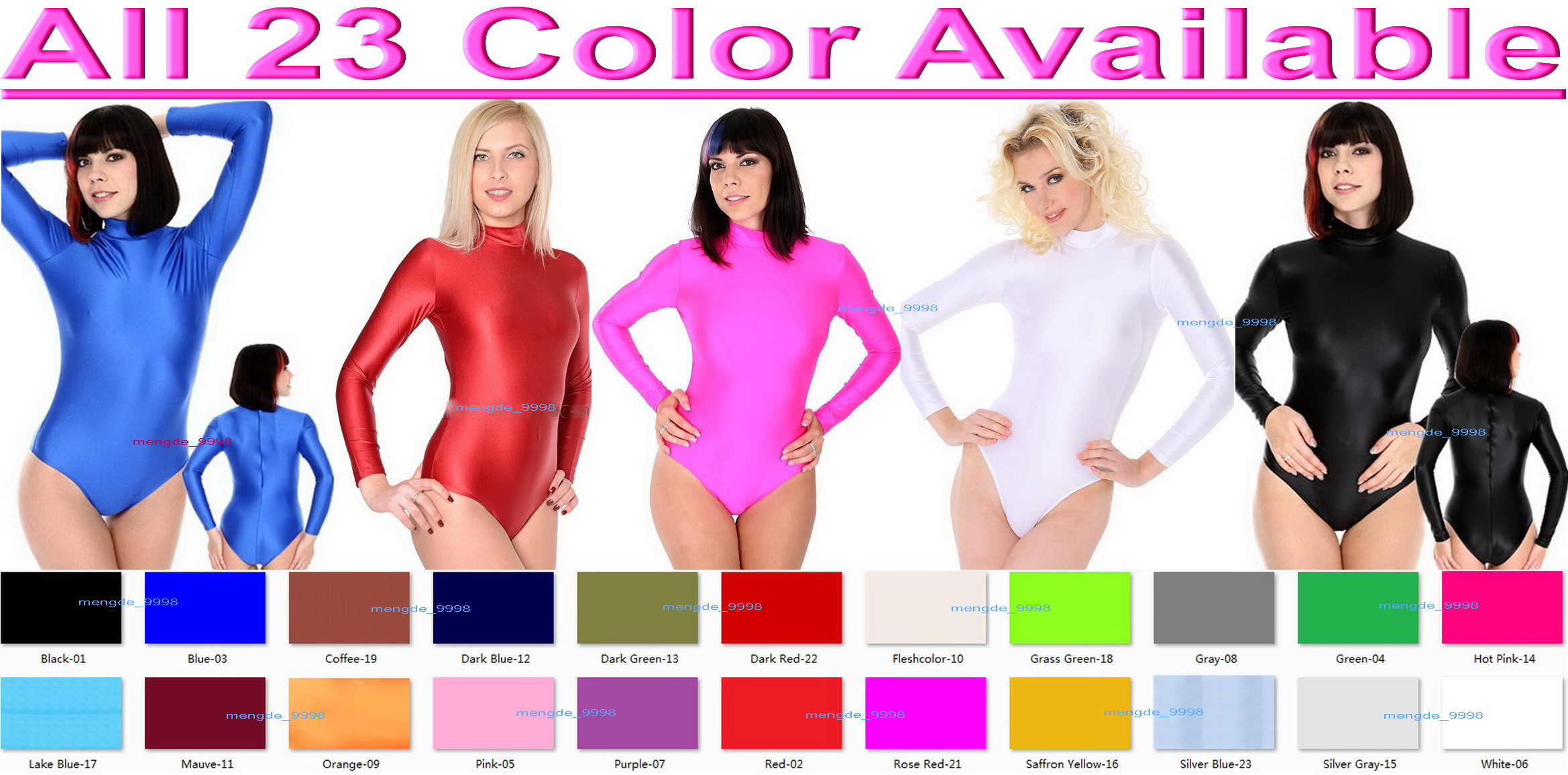 Unisex 22 Color Lycra Spandex Short Catsuit Costume Sexy Women Bodysuit Costumes Back Zipper Halloween Party Fancy Dress Cosplay Suit M023-image-402236216