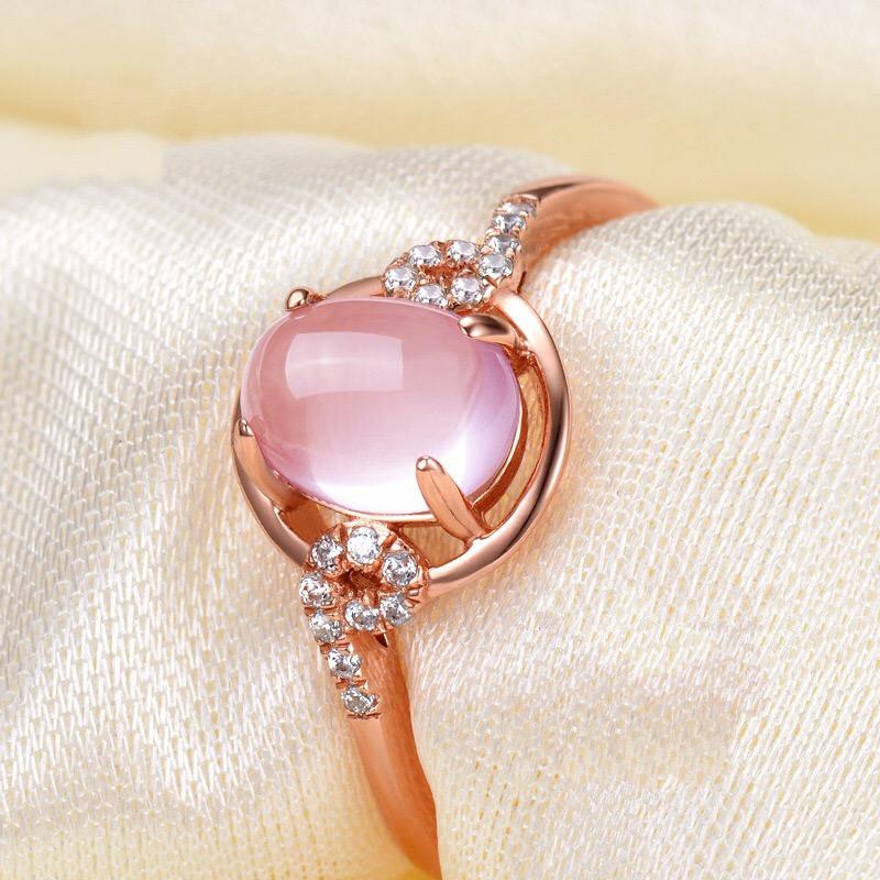 

Wedding Rings MENGYI Women's Exquisite Simple Round Zircon Rose Gold Ring Fashion Party Jewelry Christmas Gift Wholesale