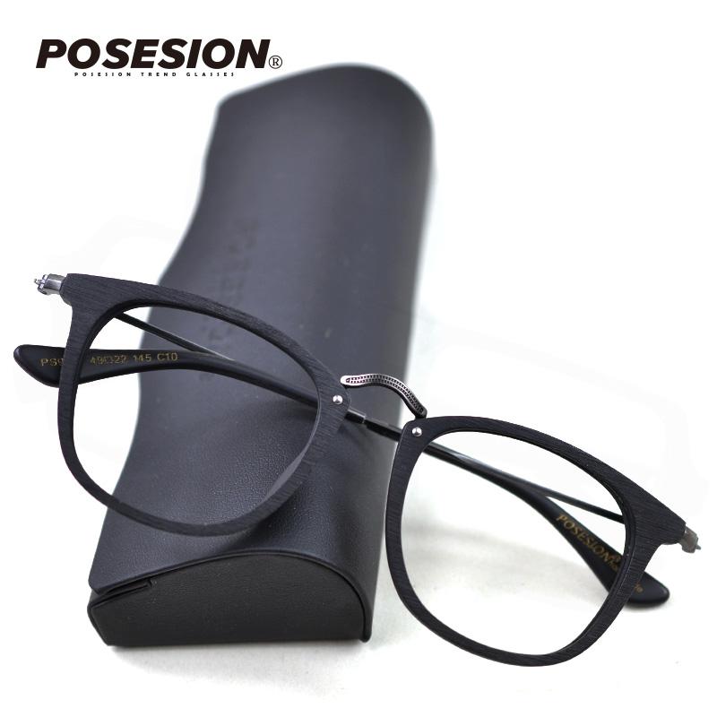 

Fashion Sunglasses Frames Posesion Lightweight Wood Metal Glasses Frame Men Women Vintage Myopia Prescription Eyeglasses Optical Spectacle