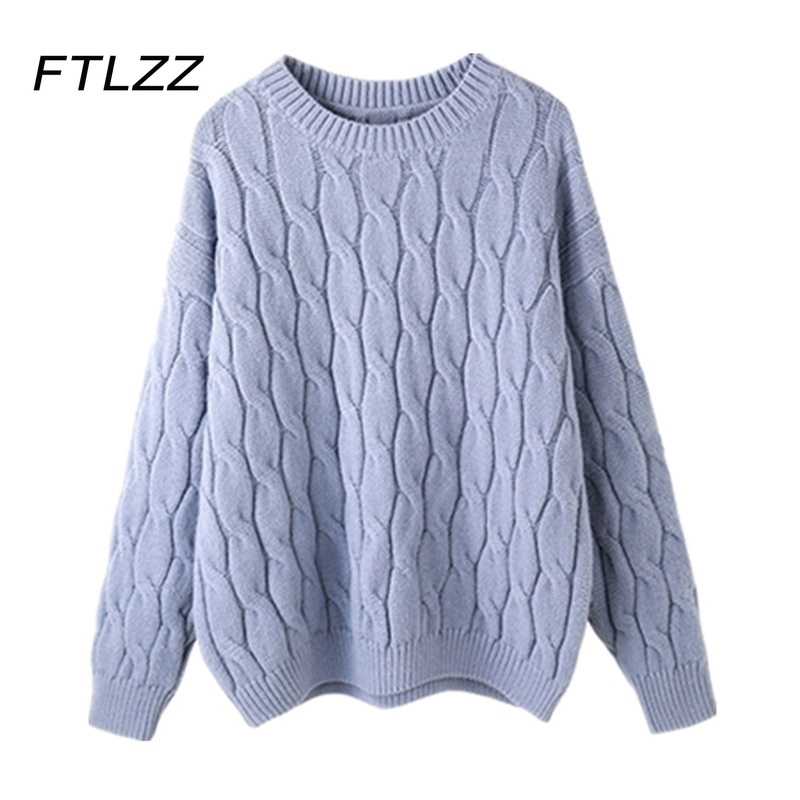 

Women Korean Sweater Spring Autumn Long Sleeve Casual Loose Oversize Pullover Tops Woman Fashion O-Neck Knitted Sweaters 210602, White