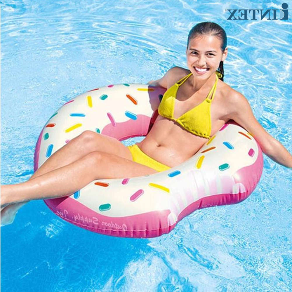 

Swimming ring Intex swimming 56265 pink doughnut adult inflatable thickened sitting armpit circle lifebuoy