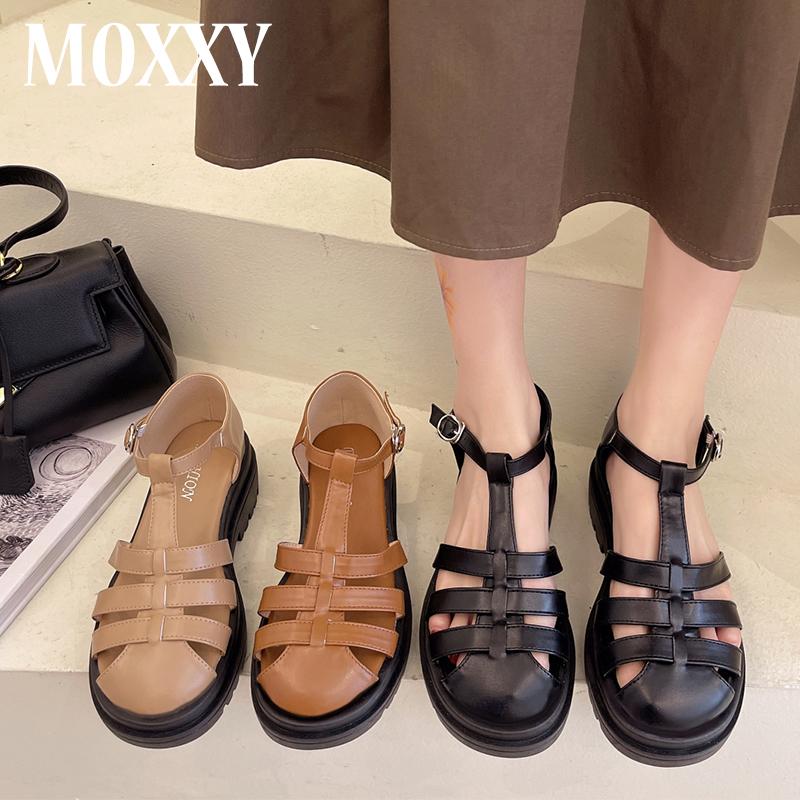 

Dress Shoes Summer Woman Closed Toe Sandals 2021 Fashion Casual Wedge High Heels Narrow Band Women Retro Gladiator Platform, Black