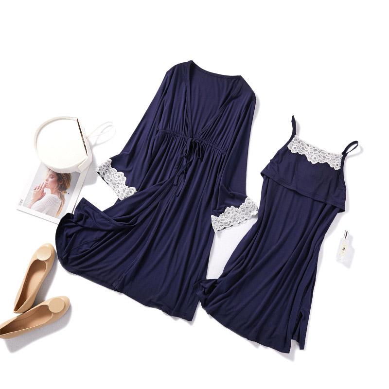 

Casual Dresses 2Pcs/Set Pregnancy Maternity Pajamas Sleepwear Nursing Pregnant Breastfeeding Home Robe Dress Bathrobe Female, Pink