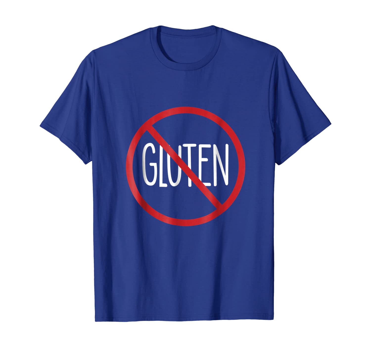 

No Gluten T-Shirt for Wheat Allergy Sufferers, White;black