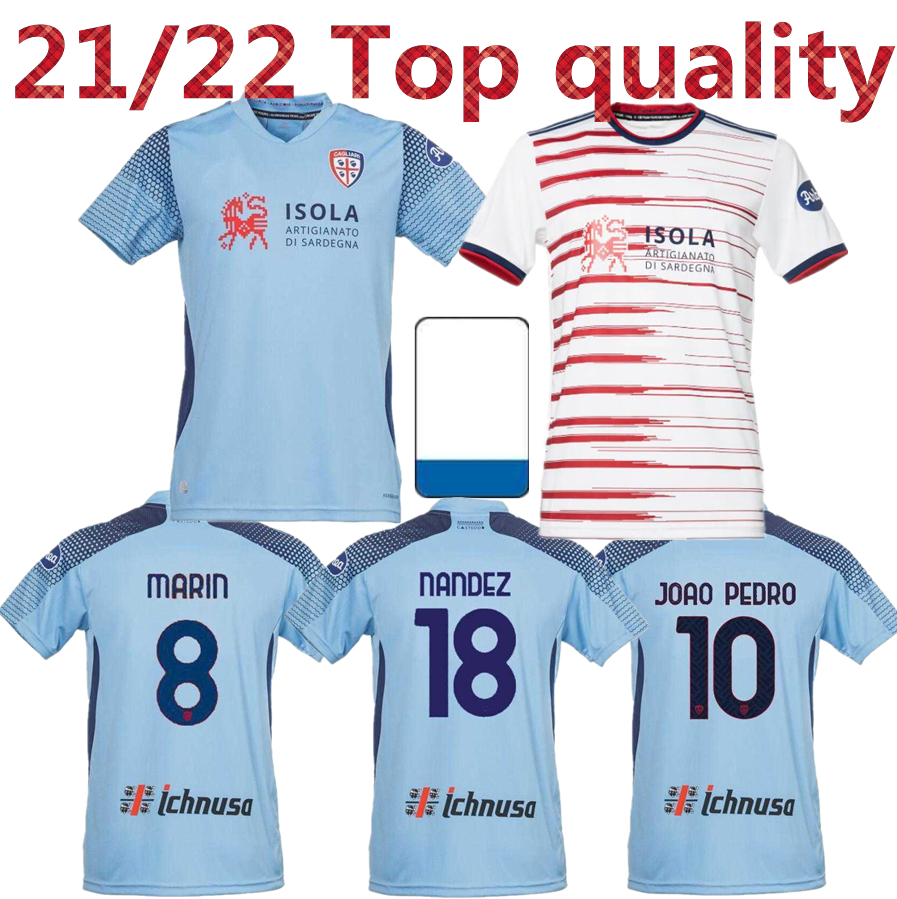

21 22 Cagliari Calcio soccer jerseys 2021 2022 godin JOAO PEDRO NANDEZ NAINGGOLAN MARIN Simeone SOTTIL Oliva PAVOLETTI maglie da football shirt third home away, Black