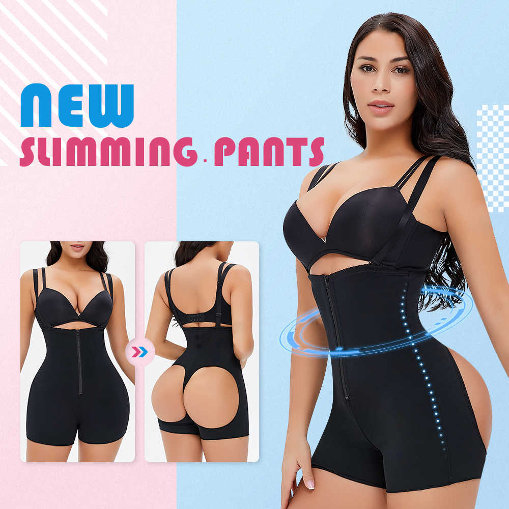 

Sheath Belly Flat Female Fajas Reductoras Colombian Girdles High Waist Trainer Underbust Shoulder Straps Butt Lifter Shapewear, Black