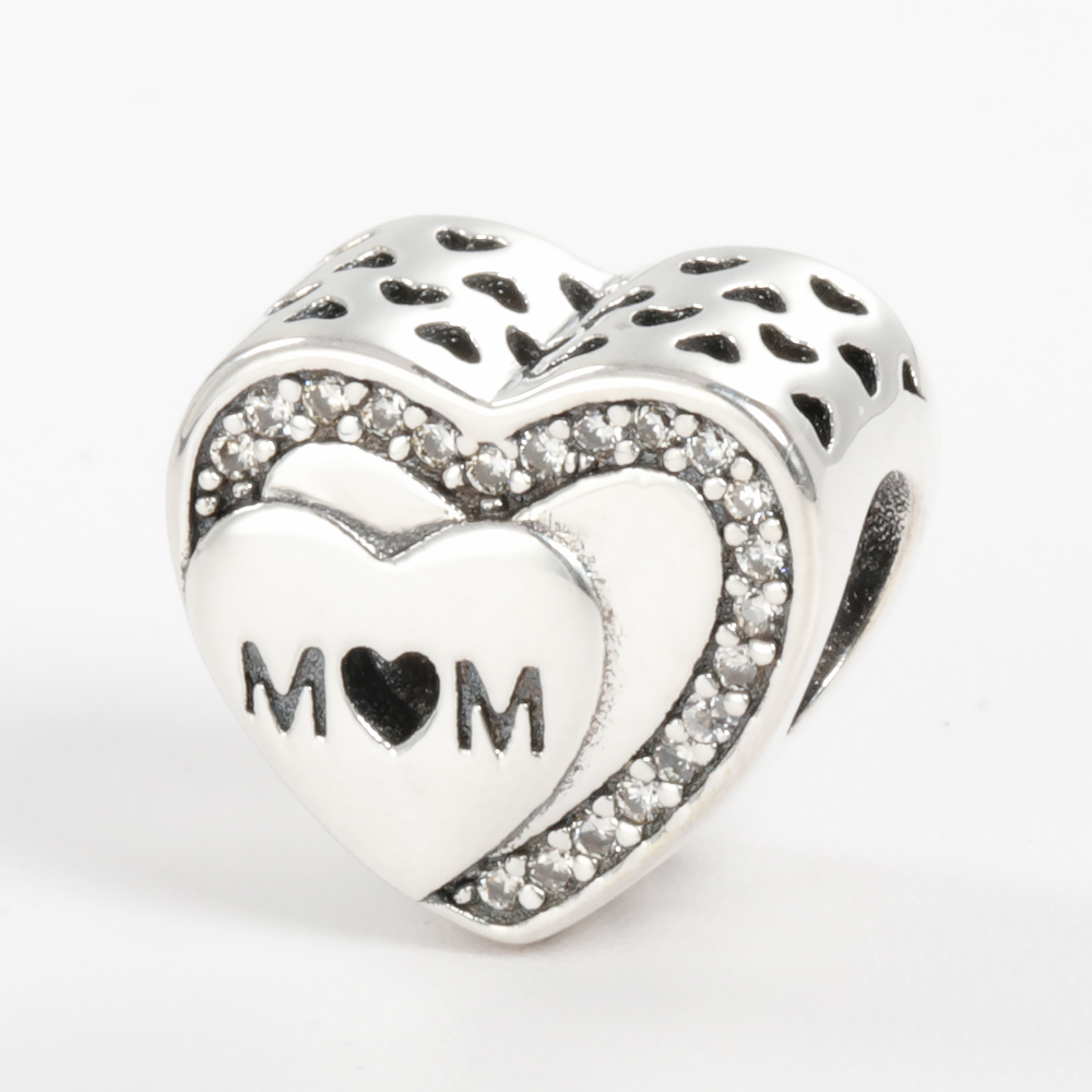 

100% Fashion Genuine 925 Sterling Silver European Charms Beads Fit Lovers Necklace Bracelets DIY Jewelry 20pcs/lot Free ship 792070CZ