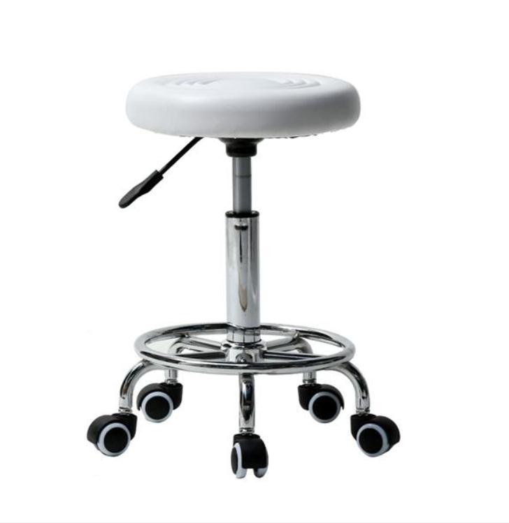 

2022 Furniture Fashion Round with Lines Rotation Bar Stool White chairs desk