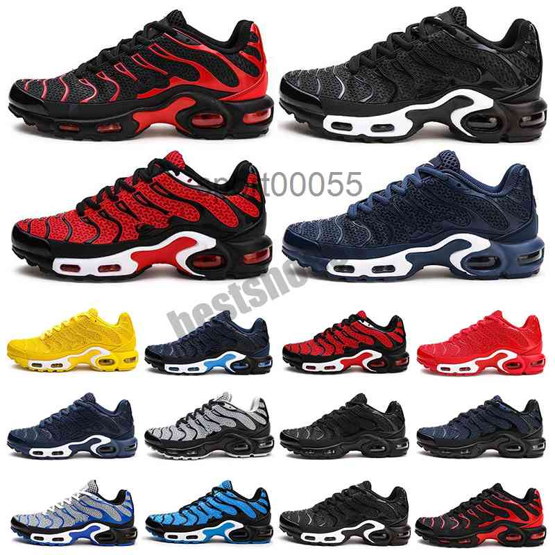 

tn plus women men runner shoes Triple White Black Hyper Blue Greedy Oreo Decon mens trainers Sports Sneakers size 40-45, Color 1