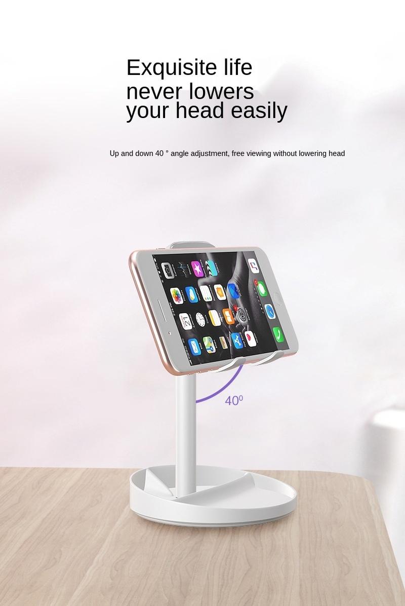 

Cell Phone Mounts & Holders Mobile Desktop Stand With Mirror Universal Adjustable Portable Lazy Automatic Sensor Car Holder