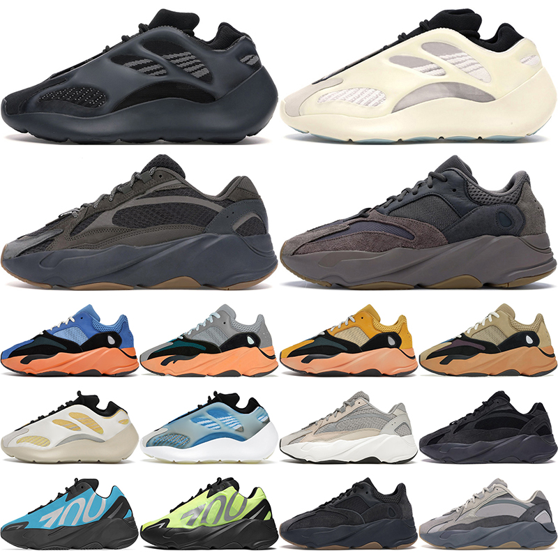 

700 v3 v2 Alvah Azareth Azael Dark Glow running shoes Static Bright Blue Mono Safflower Kyanite Clay Brown Geode Wave Runner Bone mens womens trainer sports sneaker, #9 alvah